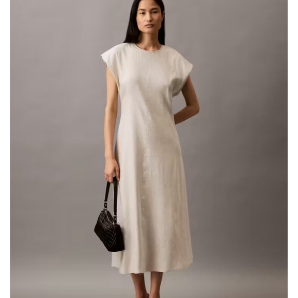 Calvin Klein Dresses & Skirts - Calvin Klein Cream Midi Dress